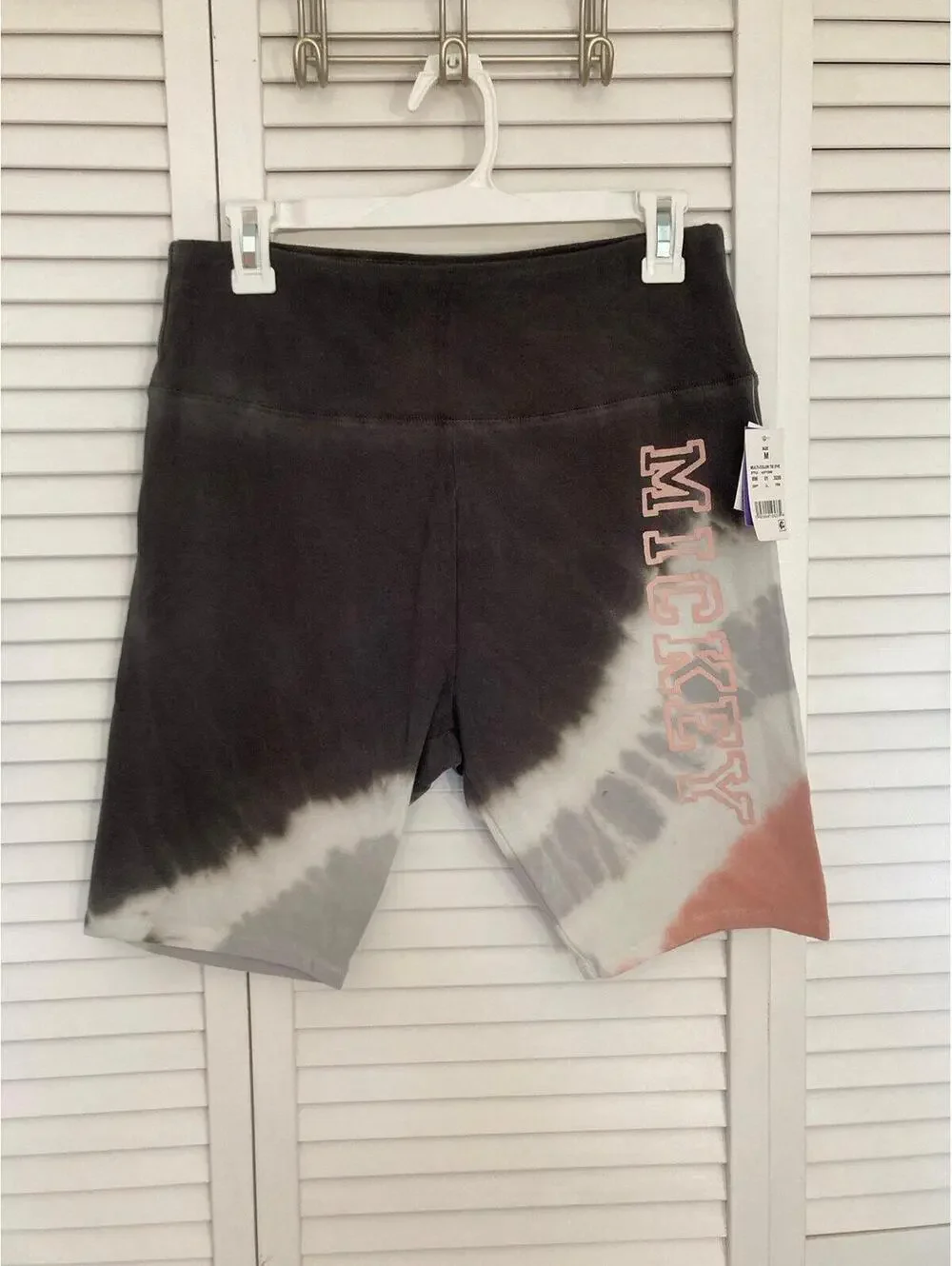 Disney Mickey Tie Dye Biker Shorts Juniors M